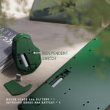 Ergonomic Keyboard And Mouse Combo With Wrist Rest, Bk Chipset, Full-Size Colorful Office Keyboard And Mouse, Power Button, Usb Receiver For Pc Laptop(Dark-Green Black)