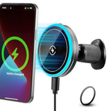 For 15W Magsafe Car Mount Charger,Magnetic Wireless Car Charger For Iphone 16/15/14/13/12 Series, Auto- Magnetic Tight Phone Holder With Fast Charging, Secure Air Vent, 360° Adjustable,(A10K)