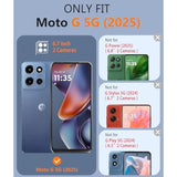 For Motorola Moto-G-5G 2025 Case: Heavy Duty Drop Protection With Rugged Belt-Clip Holster & Kickstand Grade Shockproof Durable Protective Cell Phone Cover For Moto G 2025 (Black)