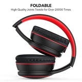B10 Bluetooth Headphones Over Ear, Lightweight Folding Stereo Bass Wireless Headset With Mic, 50H Playtime, Volume Control, Bluetooth 5.3 Headphones For Ipad/Travel/Tablet/Pc (Black)