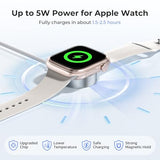 Magnetic Charger Adapter for Watch 11 10,5W USB C Wireless Charger Dock,Multi Charging Kit with Type C Cable & USB A Converter for iWatch