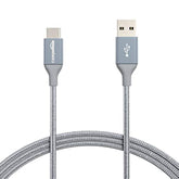 Usb-C To Usb-A 2.0 Fast Charger Cable, Nylon Braided Cord, 480Mbps Speed, Usb-If Certified, For Apple Iphone 16/15, Ipad, Samsung Galaxy, Tablets, Laptops, 6 Foot, Dark Grey