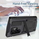 Samsung S22 Ultra Metal Case with Screen Protector Camera Protector Military Rugged Heavy Duty Shockproof Case with Stand Full Cover Tough case for Samsung S22 Ultra (S22 Ultra, Black) - Heavy Duty Protection for Your Device