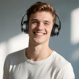 Wireless Headphones Over Ear, Bluetooth Headphones with Microphone, Foldable Stereo Wireless Headsetfor Travel Work TV PC Cellphone-Purple