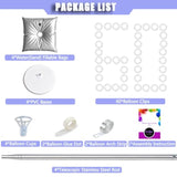 Balloon Columns Stand Set Of 4, 7 Feet Telescoping Ballon Arches Stands With Bases For Floor, Height Adjustable Metal Ballon Tower Pillar Kits For Graduation, Birthday, Baby Shower