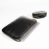 Pu Leather Padded Laptop Sleeve Bag 13Inch Compatible With 2024 Macbook Air 13.6 A3113 M3 A2681,New Macbook Pro 13 M2 A2686 With Charger Pouch Color Black