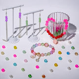 7200PCS 6mm Glass Beads Kit, 144 Colors for Jewelry & Bracelet Making