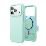 elago Premium Magnetic Silicone Case for iPhone 17 Pro - Durable Protection and Stand Function