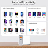 3 Pack Usb C Wall Charger, 20W Durable Dual Port Qc+Pd 3.0 Power Adapter, Double Fast Plug Charging Block For 13/14/15/16/16 Pro/Pro Max/Plus, Xs/Xr/X, Watch Series 8/7 Cube?White