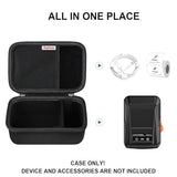 Hard Carrying Case For Supvan T50M Pro Bluetooth Label Maker Machine, Inkless Labeler Storage Travel Holder Fit Label Tape, Charging Cable, User Manual, Black