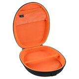 Geekria Shield Headphones Case Compatible with Plantronics HW520, Voyager 8200 UC, Voyager 4320 Case, Replacement Protective Hard Shell Travel Carrying Bag with Accessories Storage (Black)