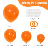 Burnt Orange Balloon Arch Kit - Fall Party Decor - 135 Piece