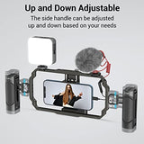 Side Handle for Smartphone Cage Phone Video Rig Lightweight w 1/4 Threads - 2772