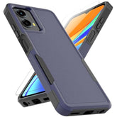 For Motorola Moto G 5G 2024 Case: Dual Layer Protective Heavy Duty Cell Phone Cover Shockproof Rugged With Hd Screen Protector - Military Protection Bumper Tough - Motorola Moto G 5G 2024, Blue