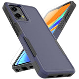 Motorola Moto G 5G 2024 Dual Layer Protective Case with HD Screen Protector - Military Grade Bumper Tough