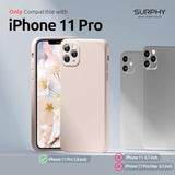 Design For Iphone 11 Pro Case With Camera Protection, Straight Edges Liquid Silicone Phone Case For Iphone 11 Pro 5.8 Inches, Light Pink