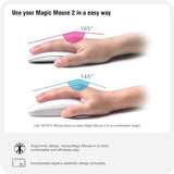 Mouse Charger Compatible With Magic Mouse 2 (Usb-C) Grip With Wireless Charging Support, Ergonomic Base (White)