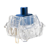 Silent Linear Switches, Classic Blue Stem 5 Pins Silent Linear Switch, Pre-Lubed Mx Silent Keyboard Switches Dolphin 62G, 90Pcs