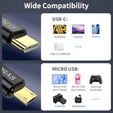 2 Pack Usb C To Micro Usb Cable 6.6 Ft, Micro Usb To Usb C Cable Support Charg