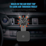 Magnetic Mount, Universal Air Vent Twist Hole Magnetic Phone Holder For Car, For All Cell Phones With Fast Swift-Snap Technology, Will Not Block Air Vent Flow - For Horizontal Vent