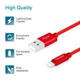 Dual Usb Wall Charger And 6Ft Charging Cable For Iphone 14 13 12 11 Pro Max, Se,Xs/Xs Max, Xr/8/7/6S/6S Plus/6 Plus/6 And Samsung, Lg, Moto - Red