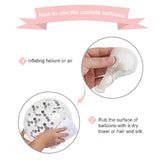 Silver Pink Balloons Garland Kit, 100Pcs White And Silver Confetti Met