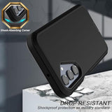 For Samsung Galaxy A16 5G Case With 2 Pack Screen Protector, Belt Clip Holster Kickstand Rugged Full-Body Heavy Duty Protection Military Grade Shockproof Cell Phone Cover (Black)