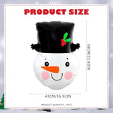 3pcs 22 Inch Christmas Snowman Mylar Balloons Party Decorations Supplies