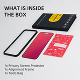 Privacy Screen Protector Compatible With Iphone 14 Pro Max, Iphone 16 Plus, 15 Plus, 6.7 Inch Gradient Colorful Electroplated Anti-Spy Anti-Blue Light Tempered Glass