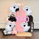 Halloween Balloon Set Pink BOO Foil Balloons for Spooky Birthday Party Decorations