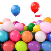 Assorted Colors Rainbow Balloons 100Pcs 5 Inch Multicolor Colorful Primary Color Balloon For Graduation Baby Shower Unicorn Fiesta Flower Spring Rainbow Theme Birthday Party Decorations