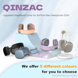 Airpods Max Headphone Cover (Black), Soft Silicone Comfort Cushion & Top Pad Protector, Compatible With Airpods Max (2020, 2024), Enhances Comfort & Protection, Over Ear Form Factor