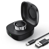 Wireless Charger Case Compatible With Oura Ring Charger Size 8, Portable Travel Charger Dock With Indicator Light, Universal Compact Charging Box For Oura Ring Gen3 Heritage/Horizon?Black?