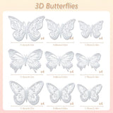 Flower Bouquet Accessories & Crowns For Flower Bouquets, Including 5 Pcs Cake Mini Crown Topper, 36 Pcs Butterfly Decorations&100 Pcs Flower Pins (Silver)
