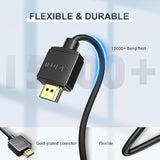 4K Hdmi Cable 6.6Ft, High Speed 18Gbps Hdmi 2.0 Cable, Support Hdr, 3D, 2160P,