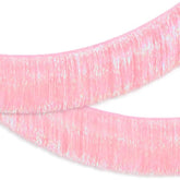 Light Pink Fringe Banner 4 Ft for Bachelorette Birthday Bridal Shower Decor