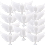 12Pcs 36-Inch White Dove Balloons for Wedding, Memorial, and Party Decor