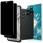 [2+2 Pack For Samsung Galaxy A54 5G Privacy Screen Protector Tempered Glass With Camera Lens Protection, Anti-Spy, Case Friendly, Black