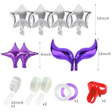 Mermaid Balloon Garland Kit With Arch And Confetti Balloons For Mermaid Birthday Party Decorations