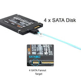 Internal Sas 4 Sata Host To 4 Sata 7Pin Target Hard Disk 6Gbps Data Server Rai