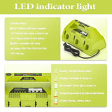 P180-6 Ports Rapid Charger Replacement For Ryobi 18V One+ Supercharger P135 18V Six-Pack Lithium-Ion Charger,Compatible With All Ryobi One+ 18 Volt Battery Without Usb Port P135