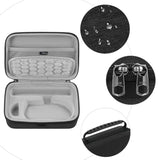 Geekria Mouse Carrying Case, Compatible with Razer DeathAdder V4 Pro, EVA Hard Shell Protective Travel Bag (Dark Gray)