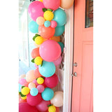 Balloon Garland Kit Pink Blue Peach Balloon Arch Tropical Flamingo Par