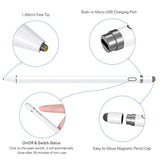 Active Stylus Pen Compatible For Ios&Android Touch Screens, Pencil With Dual Touch Function,Rechargeable Stylus For Ipad/Ipad Pro/Air/Mini/Iphone/Cellphone/Samsung/Tablet Drawing&Writing