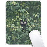 Anime Black Cat Square Mouse Pad,Cute Cat Mouse Pads For Wireless Mouse Desk Accessories,10"X8"Travel Mousepad With Non-Slip Rubber Base, Stitched Edge Mouse Pads For Desk,Computers,Laptop,Office Home