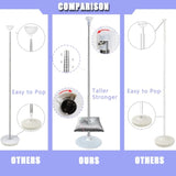 Balloon Columns Stand Set Of 4, 7 Feet Telescoping Ballon Arches Stands With Bases For Floor, Height Adjustable Metal Ballon Tower Pillar Kits For Graduation, Birthday, Baby Shower