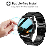 3 Pack Compatible with FILIEKEU I9Y Smart Watch 1.3 inch Screen Protector Tempered Glass for I9 1.3'' Smartwatch Screen Protectors Foils Glass 9H