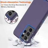 For Samsung Galaxy S21 Ultra Case, Shockproof And Drop-Proof Non-Slip, Heavy Duty Protective Case For Samsung S21 Ultra 6.8 Inch Dark Blue