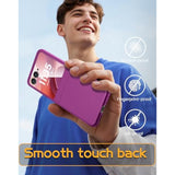 For Motorola Razr 2025 Case/Razr 2024 Case With Screen Protector, Slim Matte Hard Pc Anti-Scratch Cover Wireless Charging Phone Case For Moto Razr 2025/ Razr 2024 (Purple)