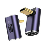 Usb C 90 Degree Adapter,Usb C Right Angle Adapter With 40 Gbps Pd 240W 8K@60Hz